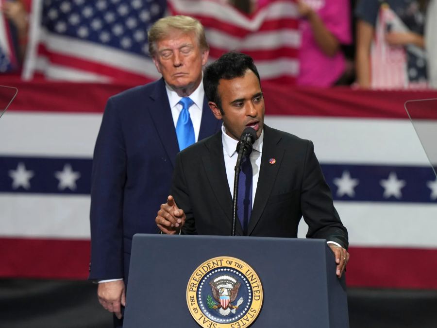 Trump mendukung iklan Ramaswamy yang menampilkan ibu saingannya, Amy Acton