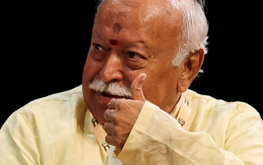 Protes direncanakan menjelang acara di NY yang dipimpin oleh Mohan Bhagwat, bos kelompok paramiliter India RSS