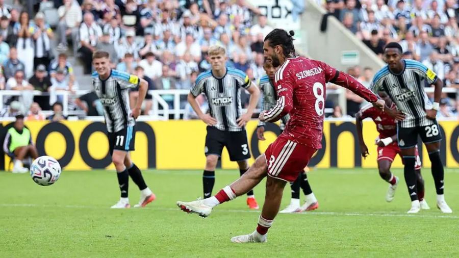 Penalti akhir Szoboszlai membuat Liverpool mendapat hasil imbang di Newcastle